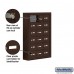 Salsbury Cell Phone Storage Locker - 6 Door High Unit (5 Inch Deep Compartments) - 18 A Doors - Bronze - Surface Mounted - Master Keyed Locks